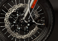Zero DS Electric Motorcycle Wheels and brakes