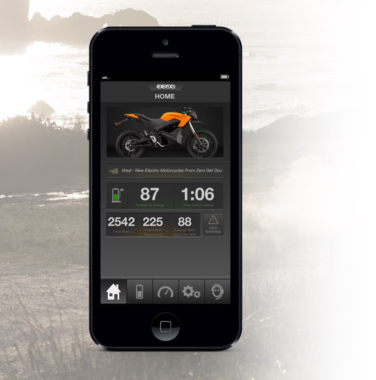 Zero DS Electric Motorcycle App