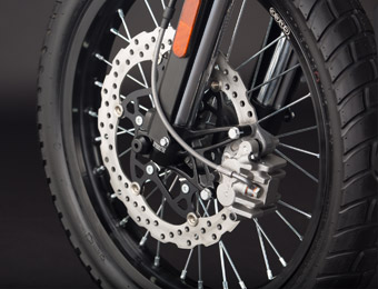 Zero DS Electric Motorcycle Wheels and brakes