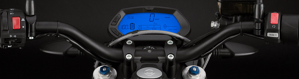 Dashboard elektrische Zero DS motorfiets