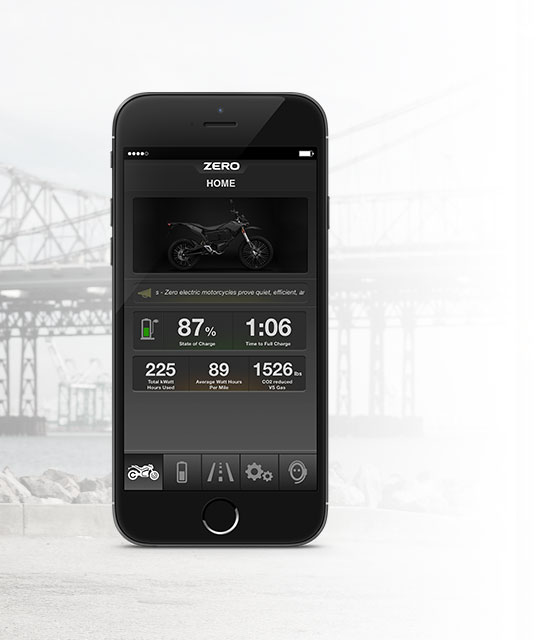 Zero FX Electric Motorcycle App