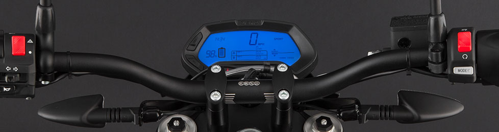 Zero FX Electric Motorcycle Dashboard