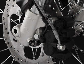Zero FX Electric Motorcycle brakes