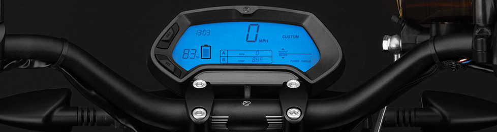 Dashboard elektrische Zero FX motorfiets