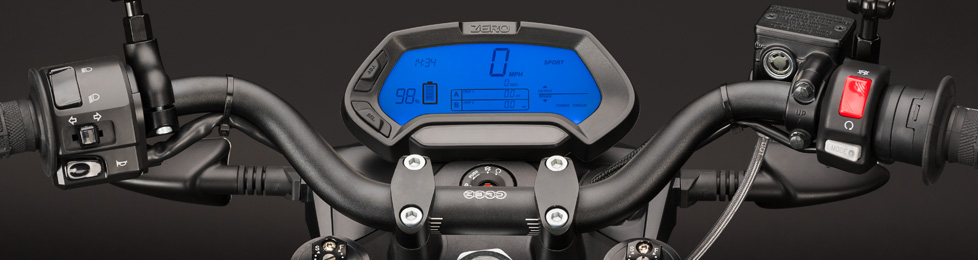 Zero S Electric Motorcycle Dashboard