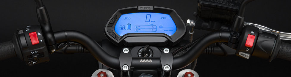 Zero S Electric Motorcycle Dashboard
