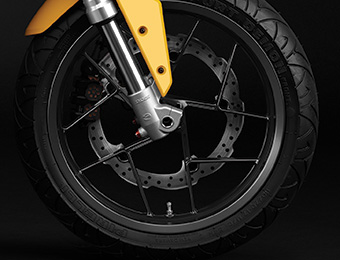 Zero S Electric Motorcycle wheels and tires