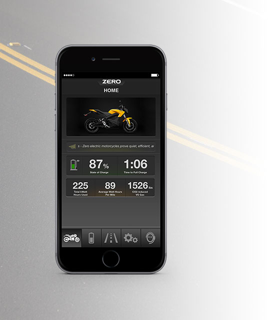 Applicazione per moto elettrica Zero S