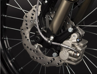 Zero XU Electric Motorcycle Wheels and brakes